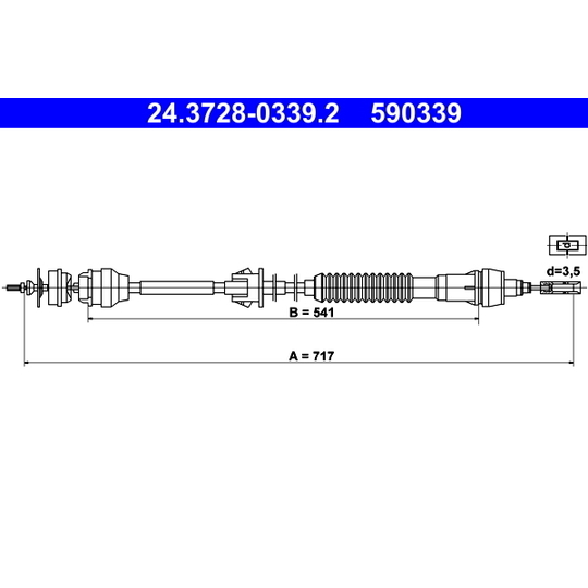 24.3728-0339.2 - Clutch Cable 