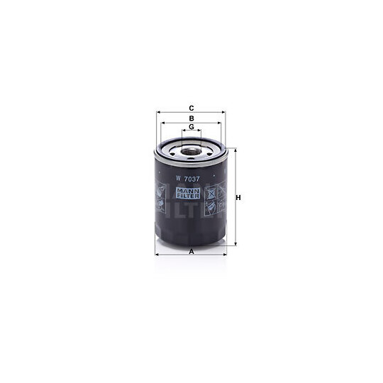 W 7037 - Oil filter 