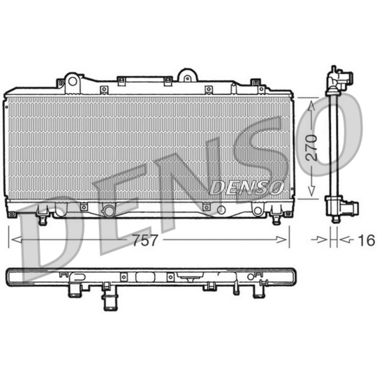 DRM13002 - Radiator, engine cooling 