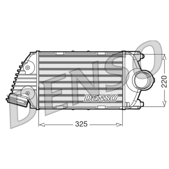 DIT28016 - Intercooler, charger 