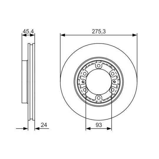 0 986 479 R40 - Brake Disc 