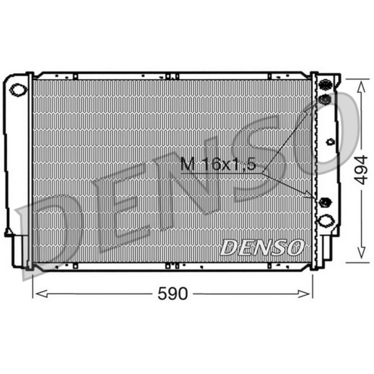 DRM33053 - Radiator, engine cooling 