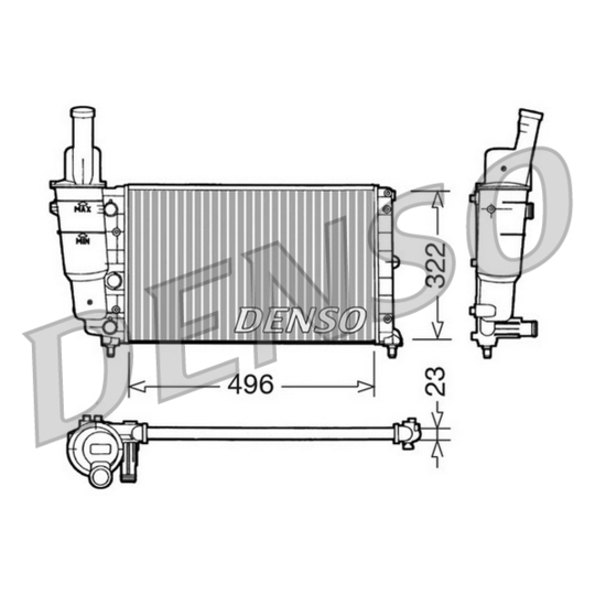 DRM13003 - Kylare, motorkylning 