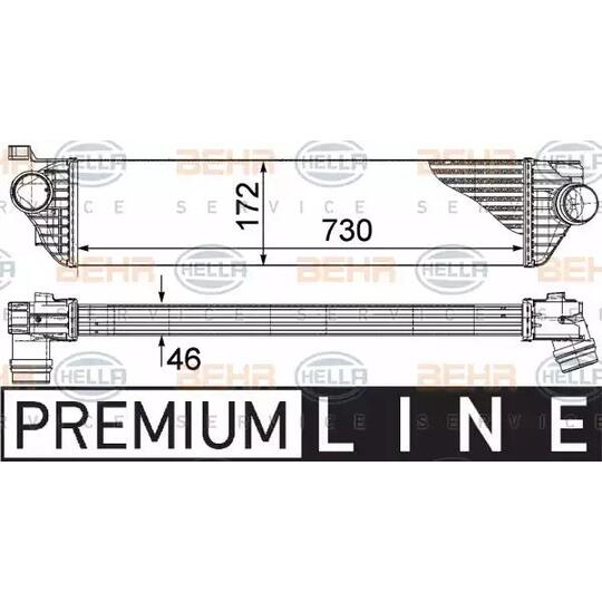 8ML 376 787-411 - Intercooler, charger 