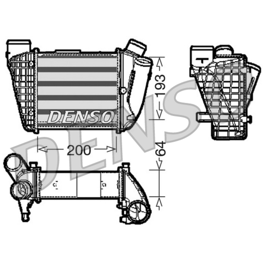 DIT02004 - Intercooler, charger 