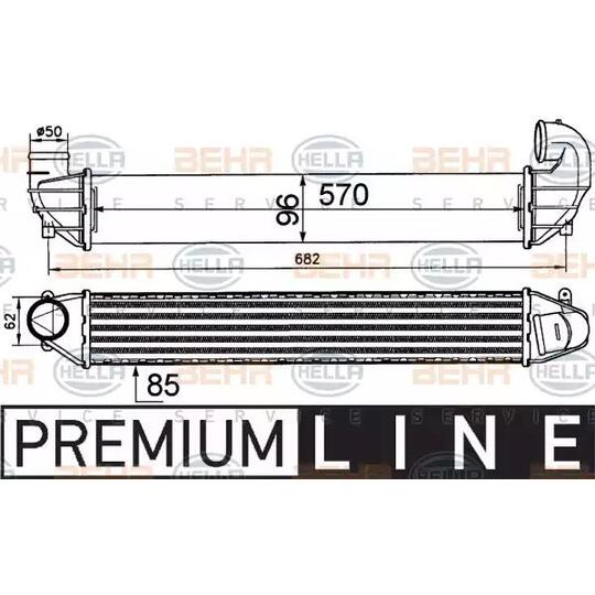 8ML 376 911-411 - Kompressoriõhu radiaator 