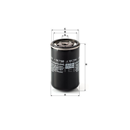 WK 719/6 - Fuel filter 