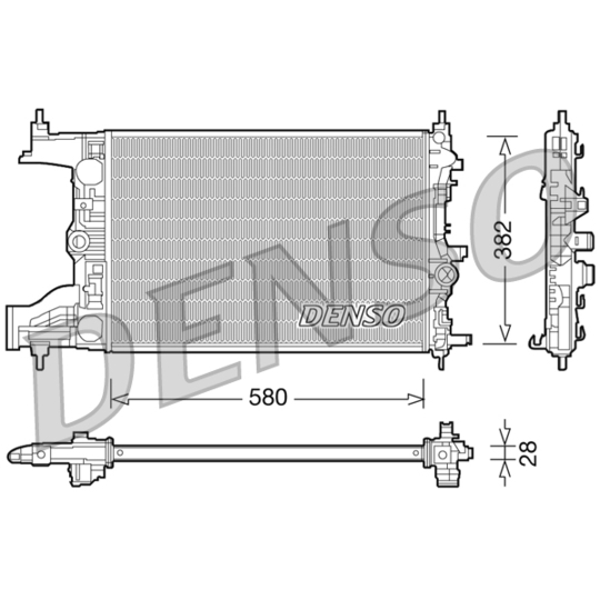 DRM20096 - Radiator, engine cooling 