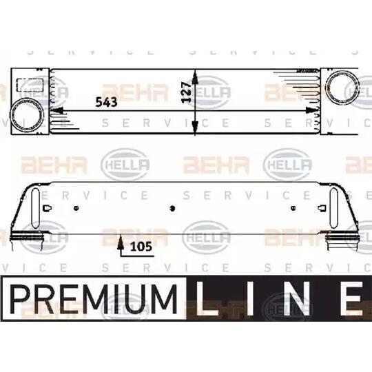 8ML 376 723-451 - Intercooler, charger 