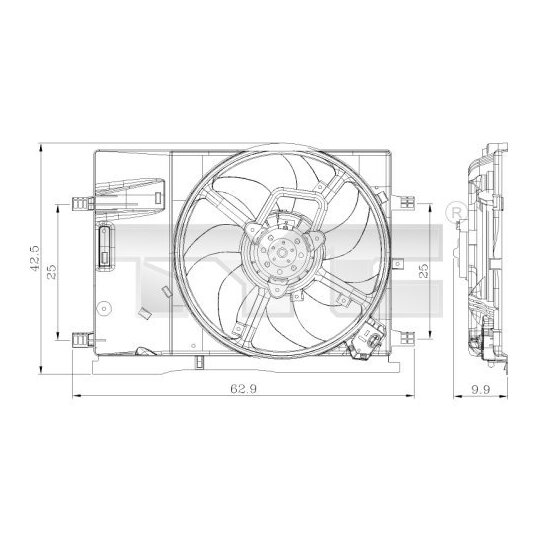 809-0018 - Ventilaator, mootorijahutus 
