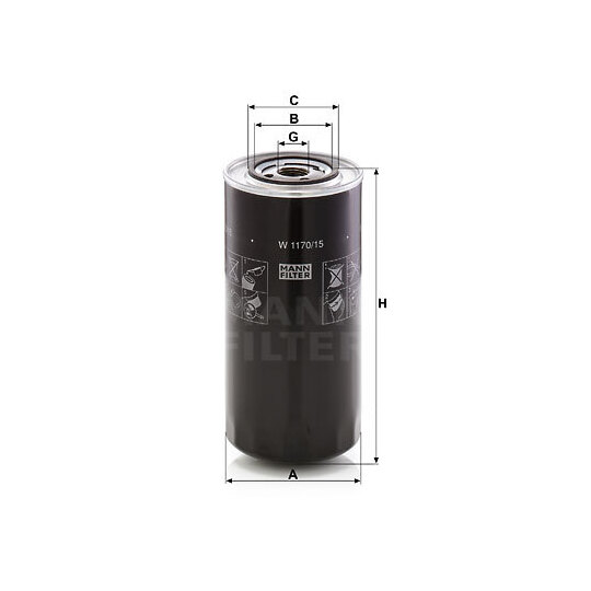 W 1170/15 - Oil filter 