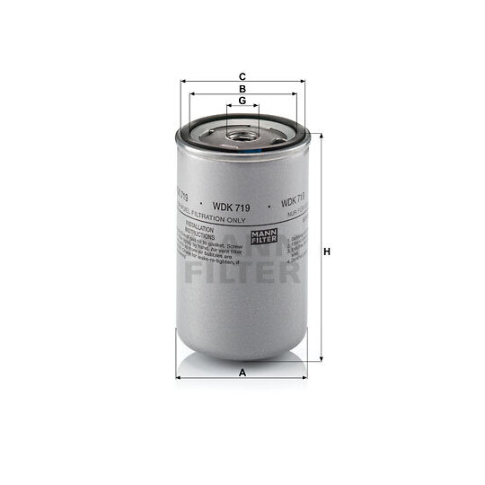 WDK 719 - Fuel filter 