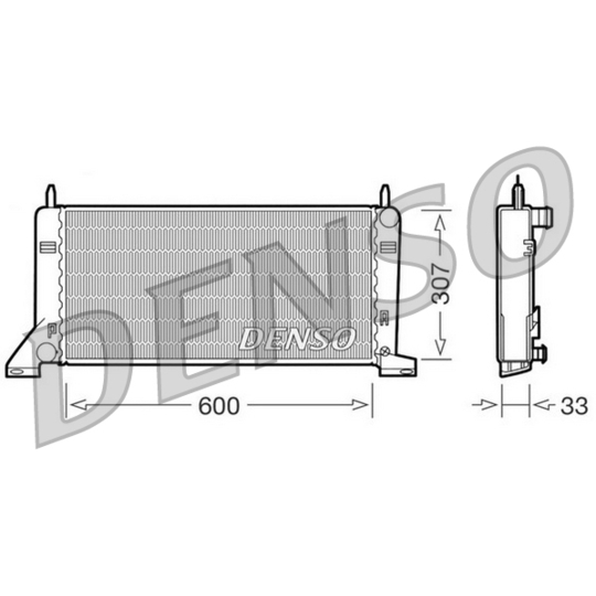 DRM10021 - Radiaator, mootorijahutus 