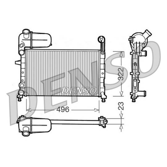 DRM09133 - Kylare, motorkylning 