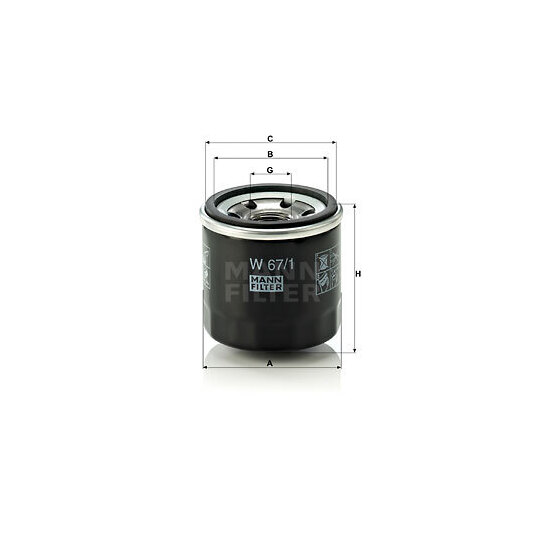 W 67/1 - Oil filter 