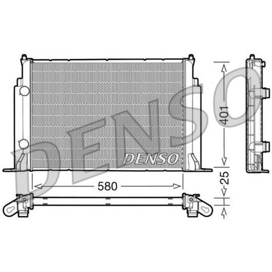 DRM09122 - Radiaator, mootorijahutus 