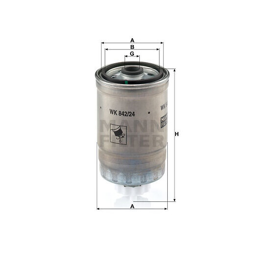 WK 842/24 - Fuel filter 