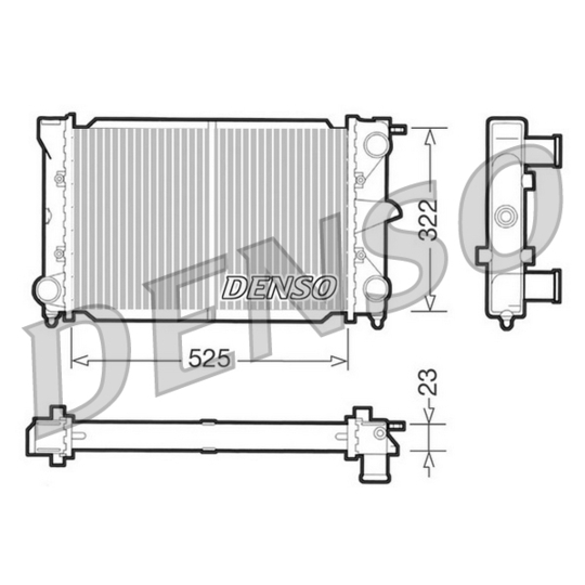 DRM32003 - Radiator, engine cooling 