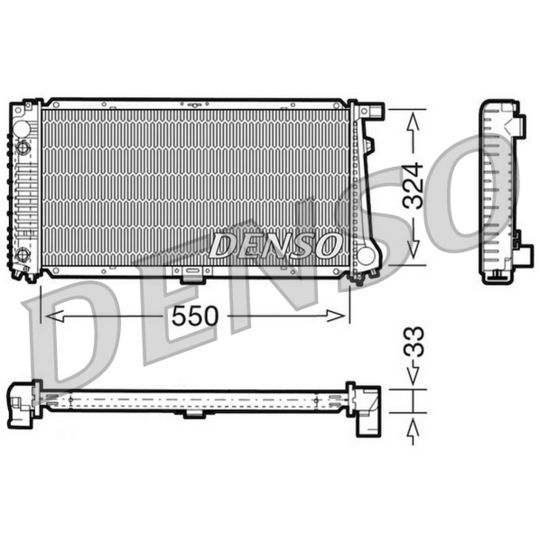 DRM05059 - Radiaator, mootorijahutus 