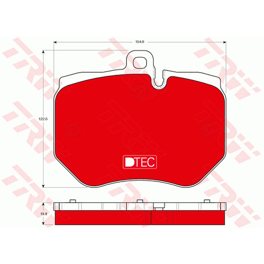 GDB1848DTE - Brake Pad Set, disc brake 