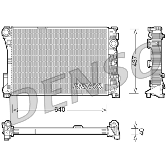 DRM17045 - Radiator, engine cooling 