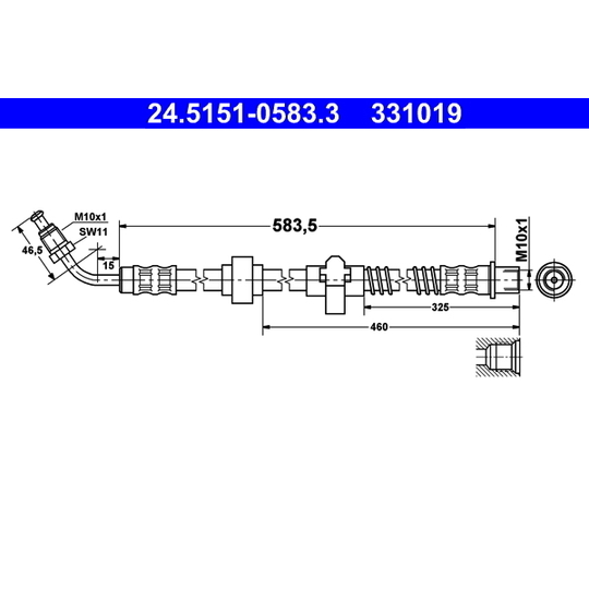 24.5151-0583.3 - Pidurivoolik 