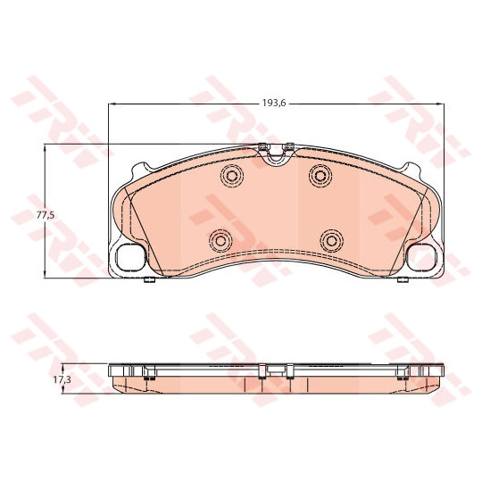 GDB1952 - Brake Pad Set, disc brake 