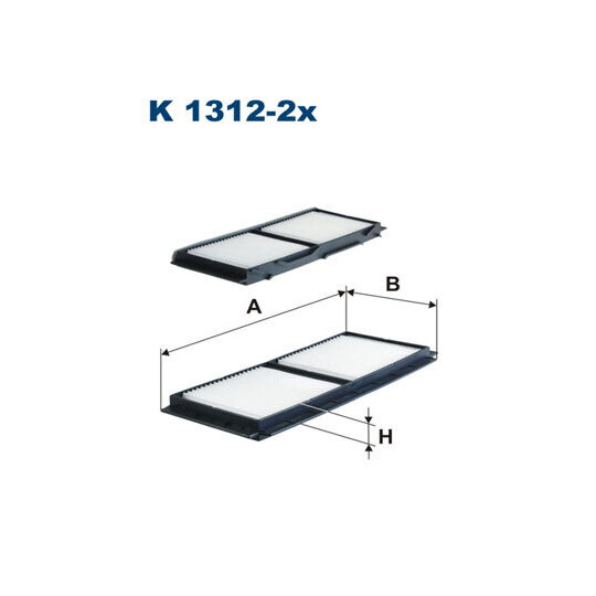 K 1312-2x - Filter, kupéventilation 