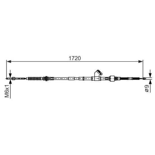 1 987 482 401 - Cable, parking brake 