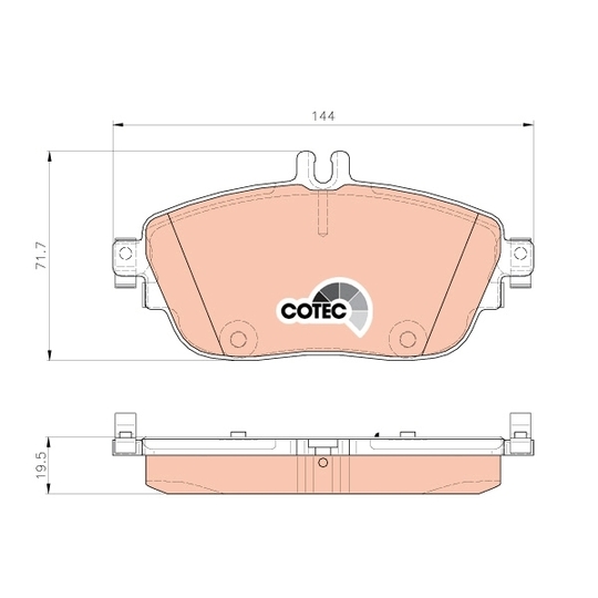 GDB1932 - Brake Pad Set, disc brake 