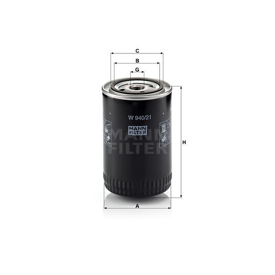 W 940/21 - Oil filter 