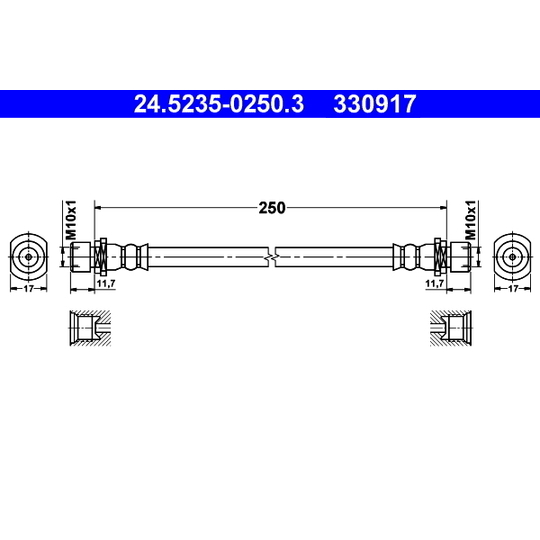 24.5235-0250.3 - Brake Hose 