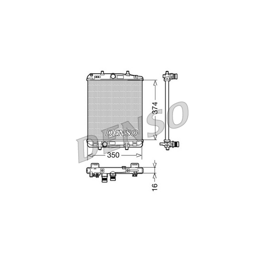 DRM21603 - Radiaator, mootorijahutus 