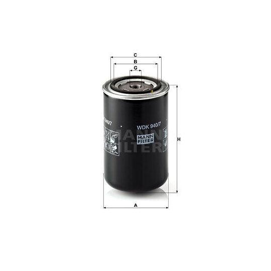 WDK 940/7 - Fuel filter 