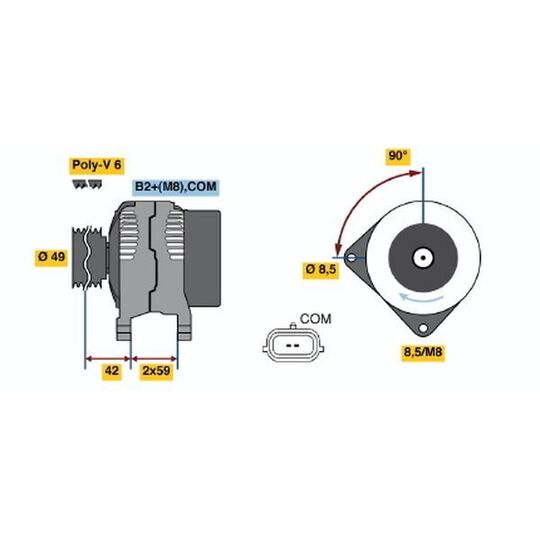 0 986 048 060 - Generaator 