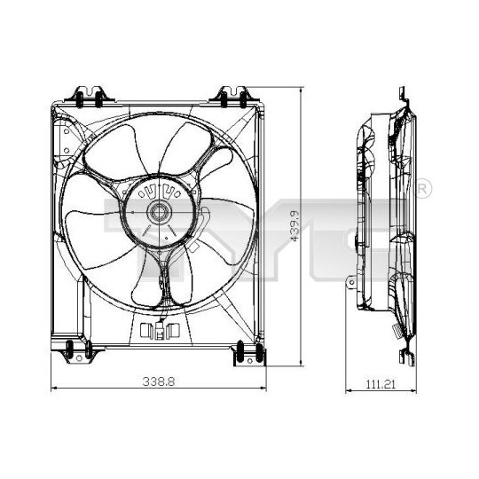 809-0016 - Fan, radiator 