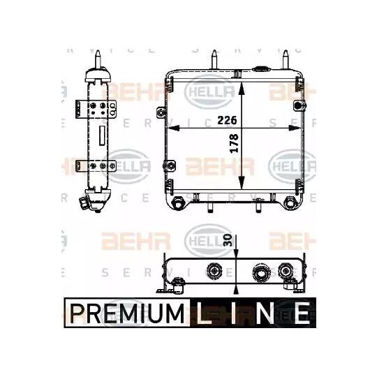 8MO 376 725-291 - Oljekylare, motor 