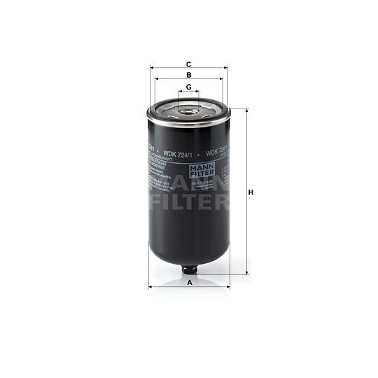 WDK 724/1 - Fuel filter 