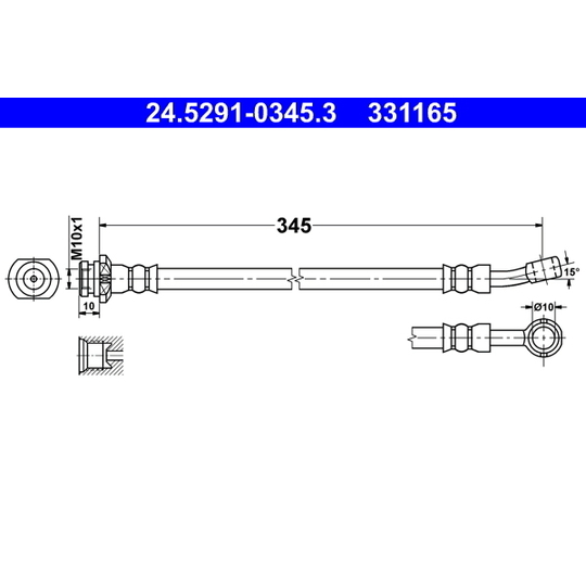 24.5291-0345.3 - Pidurivoolik 