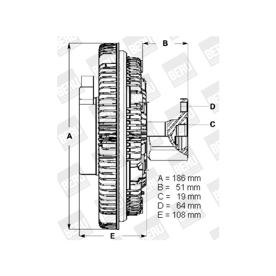 LK031 - Clutch, radiator fan 