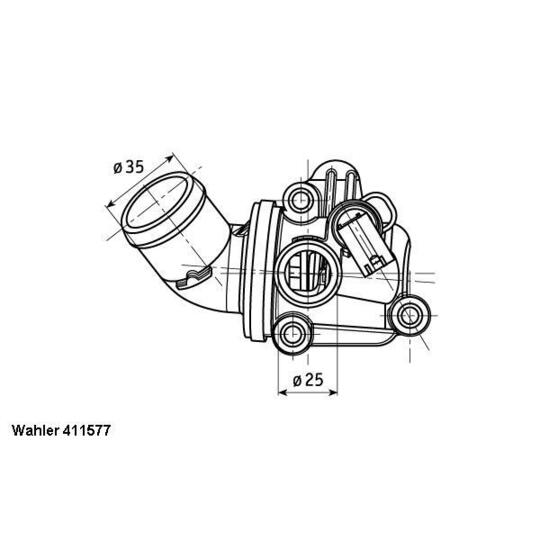 411577.80D - Thermostat, coolant 