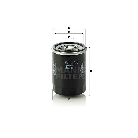 W 610/6 - Oil filter 