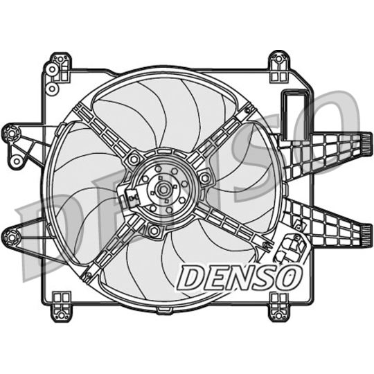 DER09089 - Tuuletin, moottorin jäähdytys 