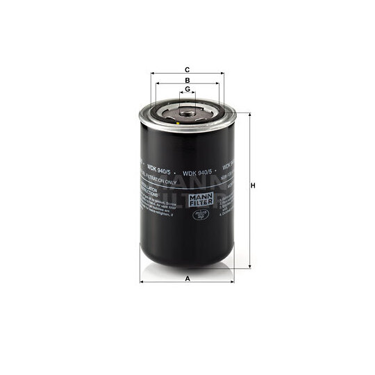 WDK 940/5 - Fuel filter 