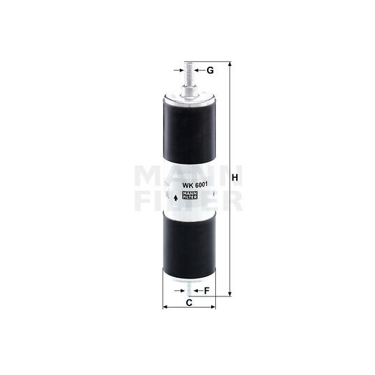 WK 6001 - Fuel filter 