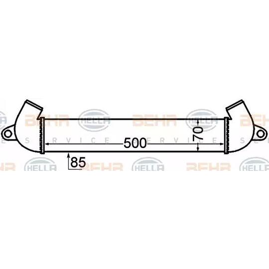 8ML 376 776-291 - Intercooler, charger 