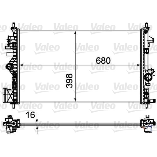 735485 - Radiator, engine cooling 