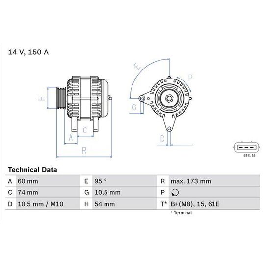 0 986 045 031 - Generator 