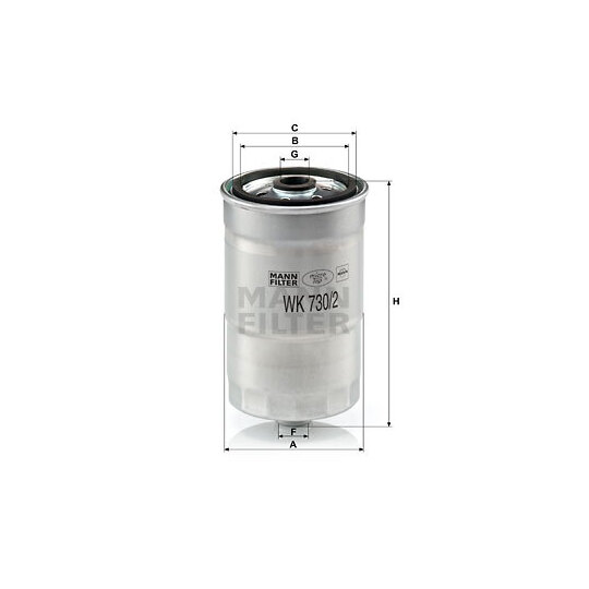 WK 730/2 x - Fuel filter 