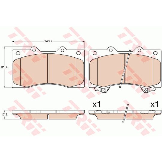 GDB3560 - Brake Pad Set, disc brake 